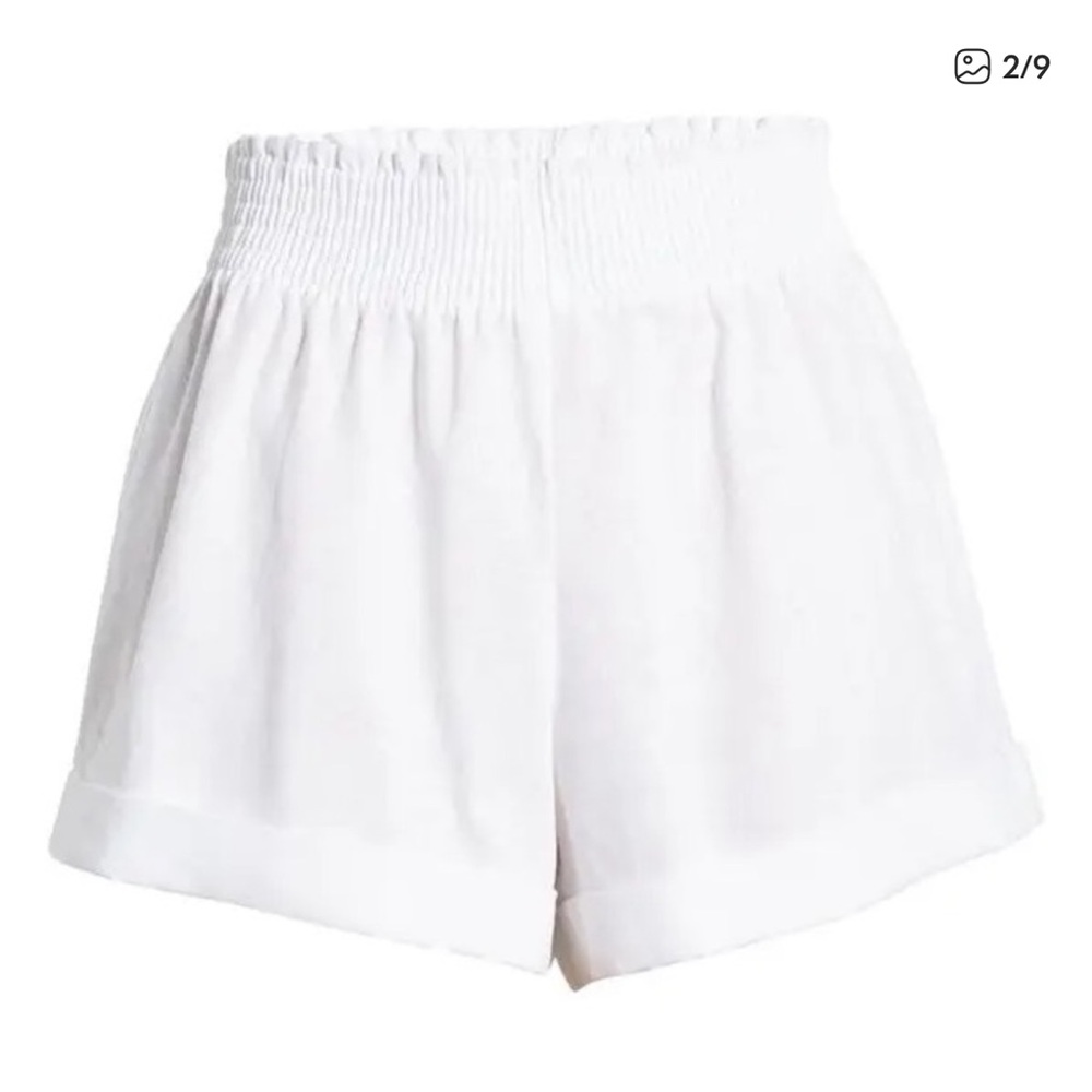 Reformation Nashville Linen Short in white size medium.